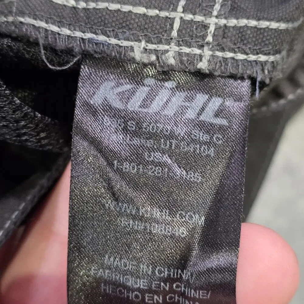 Kuhl Utility Mutiny River Shorts‎ Mens 38 Black Nylon Stretch Hiking Zip Pockets